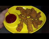 A picture of step 3 of Crispy chicken fingers.
