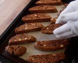 A picture of step 10 of Crunchy Chocolate Dipped Biscotti.