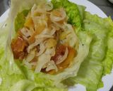 Foto del paso 6 de la receta: Wrap de carne🥩, pollo🍗, cebollas🧅y manzanas🍎 caramelizadas en salsa miel🍯mostaza🌯🥙🥬