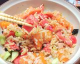 Foto langkah ke 5 dari resep Chirashi sushi.