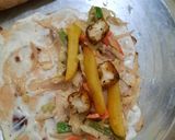 A picture of step 12 of Veg shawarma famous in middle east country.