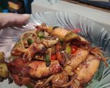 Foto langkah ke 5 dari resep Cumi asin bumbu mentega.