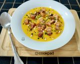 Foto del paso 5 de la receta Crema de calabaza con torreznos y piñones