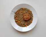 Lencsefőzelék recept fázis 3 fotója