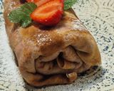 Epres, túrós palacsinta 🍓🍓🍓(vegán) recept fázis 8 fotója