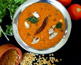 A picture of step 8 of Spicy Andhra style tomato pappu.