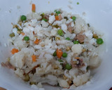 Foto del paso 4 de la receta: Ensaladilla de merluza, coliflor y atún