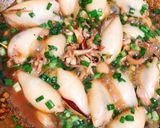 Hình bước làm 4 của món Mực nhồi thịt rim mắm ❤️