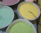Foto langkah ke 4 dari resep Rainbow cake kukus.