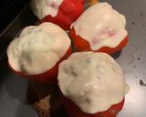 A picture of step 5 of Ground beef stuffed peppers.