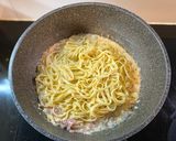 Foto langkah ke 5 dari resep Fettucini Carbonara.