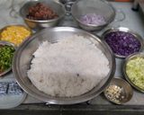 A picture of step 8 of Mexican Platter-Tangy Rajma Curry and Mexican Rice.