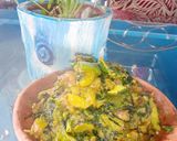 বড়ি আলু বেগুন দিয়ে মেথি শাকের ঘন্ট (bori aloo begun diye methi saager ghonto recipe in Bengali) রেসিপির ধাপ 8 ছবি