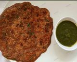 A picture of step 3 of Ragi and besan chilla.