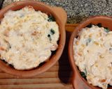Foto del paso 5 de la receta: Cazuelitas con reciclado de pollo, espinacas y choclo