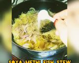 A picture of step 2 of Soya methi Tomato fish stew.