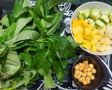 A picture of step 1 of Water Spinach or Kalmi Saag Chorchori.