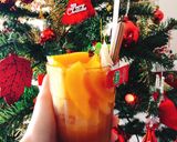 Hình bước làm 2 của món Trà đào sả mật ong thơm ngon