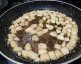 A picture of step 3 of Apple fennel compote with Oreo ice-cream.