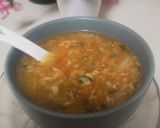 A picture of step 4 of Hot & sour soup.