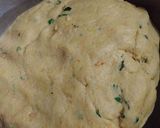 A picture of step 3 of Aloo poori.
