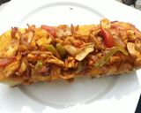 A picture of step 10 of Pizza cake.