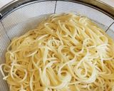 Foto langkah ke 1 dari resep Mushroom carbonara spaghetti.