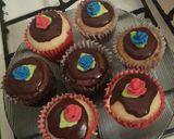 Foto del paso 4 de la receta: Muffins de vainilla, chocolate & dulce de leche