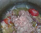 A picture of step 3 of Qeema Matar.