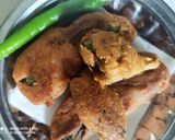 A picture of step 4 of Green chilli pakoda.