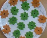 A picture of step 3 of Tricolor Mathri.
