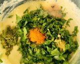 A picture of step 2 of Besan Sooji Methi Dhokla.