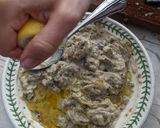 A picture of step 5 of BBQ babaganoush (smoky aubergine dip).