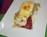 Foto del paso 7 de la receta: Bacalao al piquillo con muselina de ajo