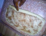 A picture of step 3 of Cinnamon roll.