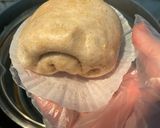 Hình bước làm 5 của món Bánh bao nguyên cám chay eatclean