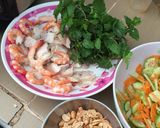 Hình bước làm 1 của món Gỏi bưởi 🦐 thịt,thanh mát ngày hè