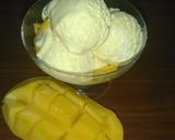 A picture of step 9 of IGLOO style Mango icecream.