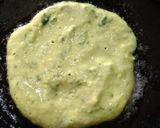 A picture of step 1 of Sprouts stuffed chilla.
