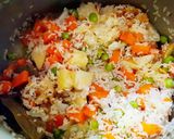 A picture of step 3 of Simple vegetable biryani in pressure cooker.