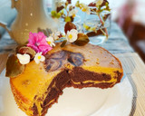 Foto del paso 6 de la receta: Bizcocho Mármol con Cacao Puro y Nata