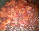 A picture of step 3 of Strawberry syrup.