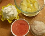 A picture of step 1 of Paneer egg.