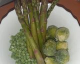 A picture of step 1 of Couscous with gorgeous green veggies (Vegan).