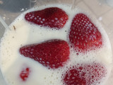 Flan de frutillas