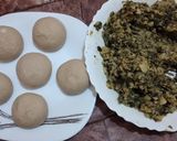 A picture of step 1 of Palak aloo part 2 Palak ke parathy.