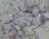 A picture of step 1 of Aaloo Shimla Mirch (green Bell Pepper).