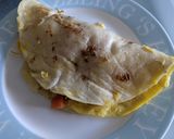 A picture of step 7 of One Pan Tortilla Egg, Ham & Cheese Wrap 🍳🧀🍖.