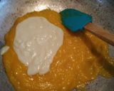 A picture of step 2 of Coconut Mango ladu/burfi.