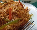 A picture of step 9 of Veg noodles.